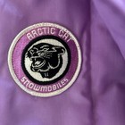 Woman   s Small Artic Cat Snowmobile Jacket 1970 Vintage With Leopard Print Good