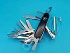 Victorinox Swiss Army Swisschamp Pocket Knife Multi-tool  Black  91m  W sheath 