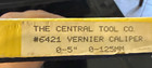 Vintage Central Tool  6421 Vernier Caliper 0-5    0-125mm Japan Box   Sleeve