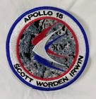 Apollo 15 Mission Patch Embroidered Nasa Scott Worden Irvin 3    Red White   Blue