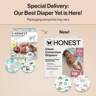 136 Count The Honest Company Clean Conscious Diapers Size 1 Plant-based 