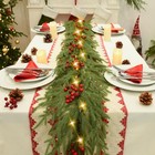 Led Christmas Norfolk Pine Garland Artificial Real Touch Garland For Mantle