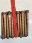 Wood Bobbins Spools Wooden Industrial Style Spindles 8 75  Wooden Quills Lot-10 