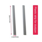 Nentment 2 Pack Dustpan Edge Strip Replacement Dust Pan Edger Lip Strips Gray