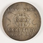 1919-1969 American Legion 50th Anniversary Commemorative Silver Medal  999