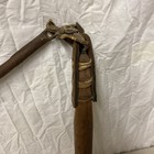 Antique Primitive Wood   Leather Wheat Threshing Flail 59    Farm Tool