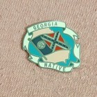 Georgia Mafco Native State Flag Peach State Outline Travel Souvenir Lapel Pin