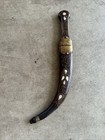 Vintage -persian Ottoman Style Dagger Knife  Hancer Or Kinjal  Curved Scabbard