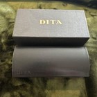 Dita Sunglasses Case Box Hard Case Black Used With Manual   Unopened Cloth