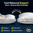 Serta Hotel Collection Bed Pillows Queen standard Size Set Of 2 400 Thread