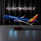 Boeing 737 Southwest Diecast Model Plane Led 47cm 19 Inch Display Aircraft