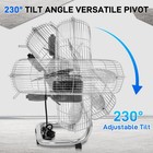 20 Inch Heavy Duty Industrial Floor Fan 8165 Cfm High Velocity Metal Floor Fan