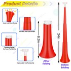 Collapsible Stadium Horn 24 Inch Vuvuzela Plastic Trumpet Horn Blow Horn Nois   