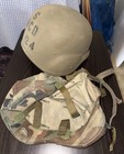 Vintage Us Military Issue Pasgt Combat Helmet Army Devils Lake Sioux Camo Cover