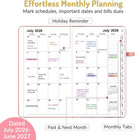 Forvencer Pocket Planner 2026-2027  Weekly Monthly Planners For Purse  3 5  X 6 