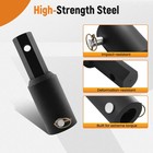 2  Auger Bit Adapter Round To Hex For Mini Skid Steer Post Hole Digger