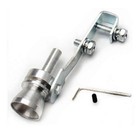 2 Pcs S Sliver Exhaust Roar Maker Pipe Turbo Blow Valve Whistle Muffler Car Auto