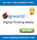 Double Side Printable Blockout Vinyl Roll - 50  X 150  Eco-solvent Latex Uv