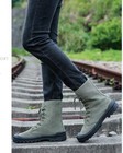 Fashion Men Canvas Boots Breathable High Top Shoes Casual Ankle Boots Gift