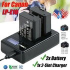 2 Pack Lp-e10 Battery   Charger For Canon Rebel T3  T5  T6  T7  Eos 1200d  1300d