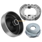 Rear Brake Drum Hub Shoes Cover Kit For Yamaha Bruin 250 350 Yfm250 Yfm350 04-06