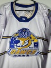 Nwt Roanoke Railyard Dawgs White Hockey Jersey Adult Small Long Sleeve Ot Sports