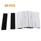 Black Sticky Back Fastener 1x4     20 Sets Heavy Duty Hook   Loop Adhesive Strips