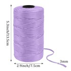  Polypropylene Ribbon Yarn 3mm X 218 Yards Flat Macrame Cord 3mm Crochet Black