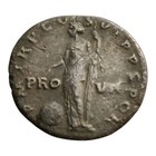 Trajan Ar Denarius 114-117 Ad Providentia Roman Empire Ancient Silver Coin 11p