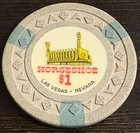 Horseshoe Club Casino Fremont St  Las Vegas Nv 1962 Arodie  1 Casino Chip Rare