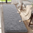 Shag 2x6 Runner Rug For Bedroom  Washable Rugs Runners With Memory Foam For Hall