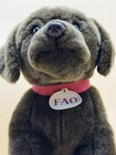 Fao Schwarz Chocolate Labrador Puppy Dog 14    Plush Stuffed Retriever Toys R Us
