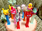 Pez Dispenser Lot 11 Pikachu Pok  mon Yellow   Blue - Halloween Dracula   More