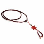 Beautiful Wood Prayer Beads 6mm 216 Mala Brown Stretch Wrap Necklace Bracelet 