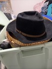 Belted Fedora Rancher Hat Classic 65   Polyester 35  Wool  8  Front To Back  