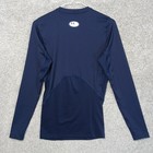 Under Armour Compression Shirt Mens Medium Blue Heatgear Long Sleeve Base Layer
