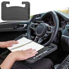 Car Steering Wheel Tray Desk Two Sided For Laptop Drink Food Work Table Holder