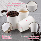 White Paper Cups - 50 Pack  8 Oz Disposable  Hot Coffee   Water Cups