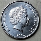 2012 Solomon Islands - 10 Cents  - Queen Elizabeth - Sea Spirit Coin - Oceania
