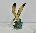 Vintage Cast Iron Seagull Figural Paperweight - Original Paint