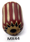 Authentic Old Antique Venetian Chevron Trade Bead African Mx44 Bg 64 Italian