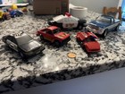 Vintage Toy Vehicle Lot 5 Cars Trucks Police Ertl Hot Wheels Mixed 1990s Diecast