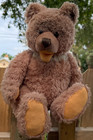 Vintage 1960s Steiff Cosy Teddy Bear Brown Plush Made In Germany Jointed 14   