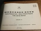 Vintage 1970s Mercedes-benz Type 450 Sl 450 Slc Engine Chassis Parts Catalog A