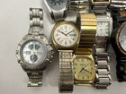 Mixed Brands Mens Watches All Metal Lot Of 14 For Parts Or Repair V17