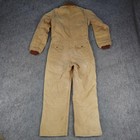 Vintage Carhartt Coveralls Mens 36 Small Quilted Lined Workwear Duck Canvas 90s