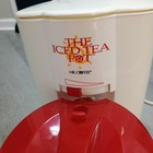 Mr Coffee 3 Quart Iced Tea Pot Maker Tm14 Red White Tested Works