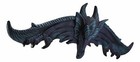Large 34 25 l Fantasy Midnight Overwatch Dragon With Open Wings 3d Wall Plaque