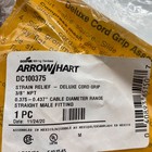 Arrow-hart Dc100375 Strain Relief-deluxe Cord Grip 3 8 npt 0 375-0 437  Diameter
