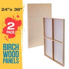 2pk 24  X 36  Gallery Birch Wood Art Paint Pouring Panel Boards  1-1 2  Cradles